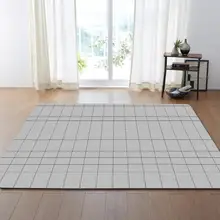 Ковер с принтом в клетку для гостиной, спальни, прикроватные мягкие коврики большого размера, ТАПИС, ванная и туалет, Нескользящие экологические коврики