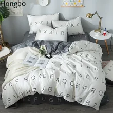 Hongbo 4 Pcs/Set Nordic Style Bedding Sets Geometric Pattern Bed Linings Duvet Cover Bed Sheet Pillowcases Cover Set bedding set sailid a 108 1 cover set linings duvet cover bed sheet pillowcases tmallts
