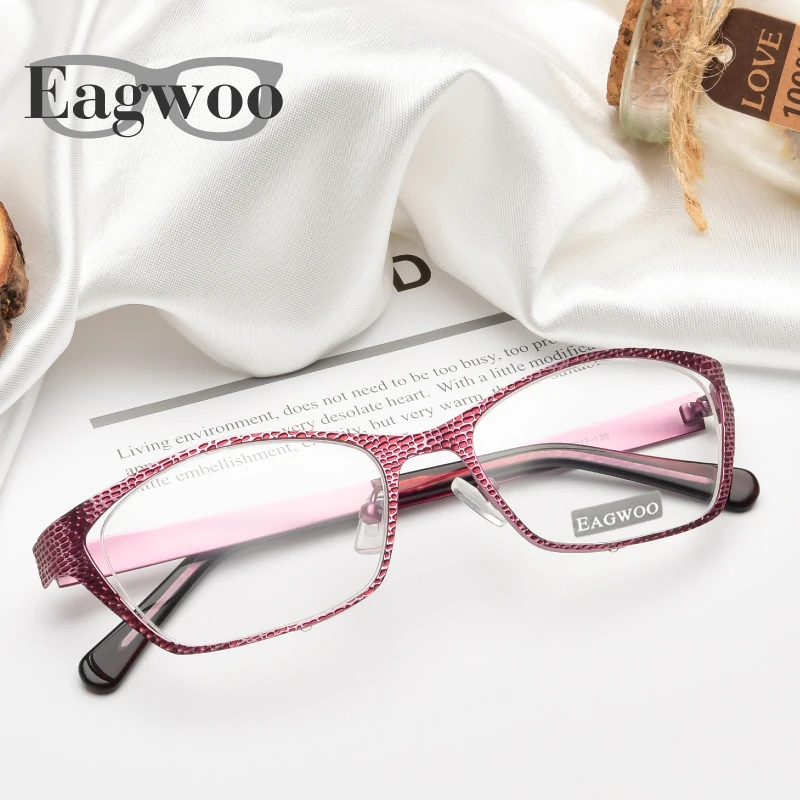 

Women Designed Eyeglasses Prescription Optical Frame Super Light Spectacle Cat Eye Vintage Style Fashion Glasses 9156