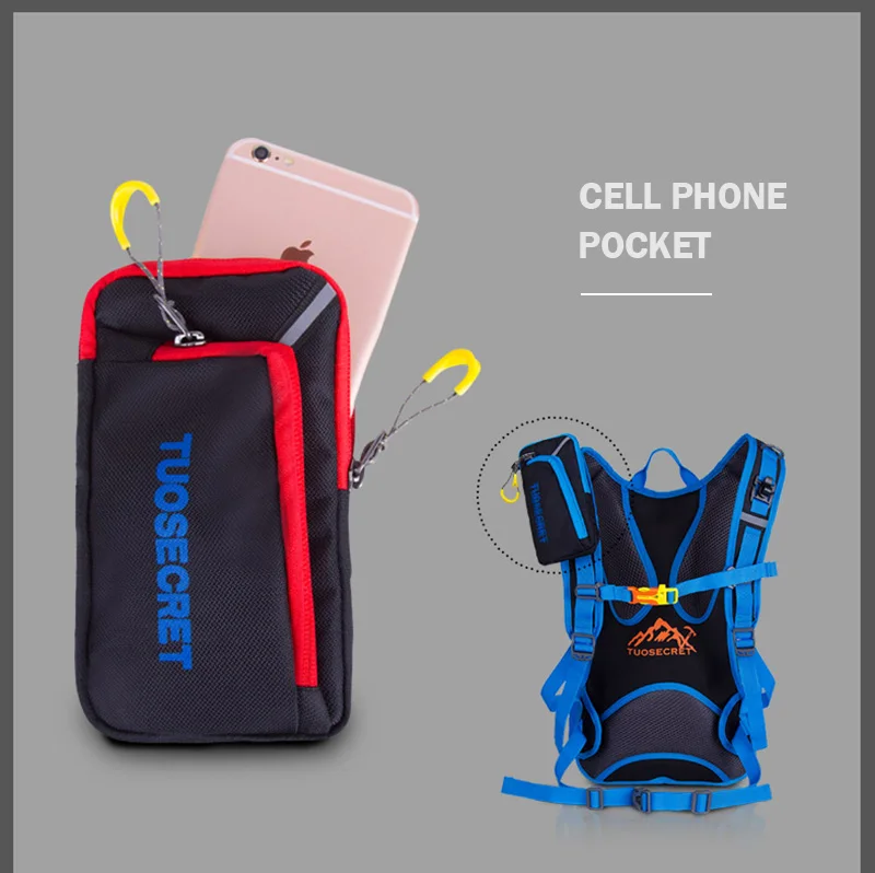 mochila unissex de náilon para ciclismo, caminhadas,
