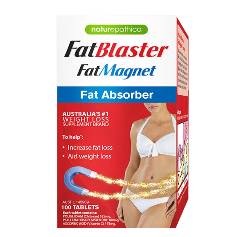 Австралийский FATBLASTER FATMAGNET поглотитель жира здоровый вес контролируемый калориями диета 100 Таблетки помощь потеря веса потеря жира