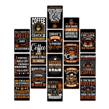 Забавная кофейная цитата, говорящая, лучший металлический знак, ВИНТАЖНЫЙ ПЛАКАТ для кафе-бара, паба, Настенный декор, тарелки, домашний декор, 20*30 см