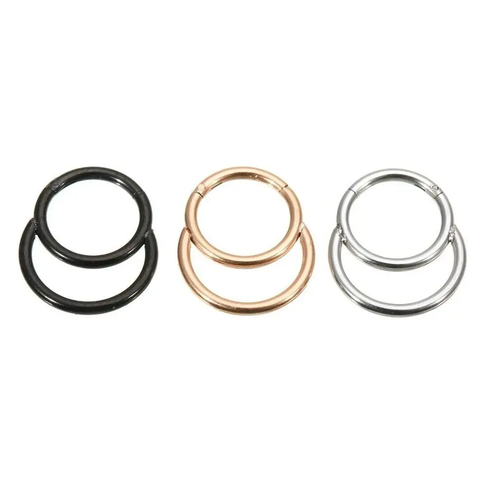 

Moon segment nose ring stainless steel higned segment piercing jewelry septum clicker body jewelry