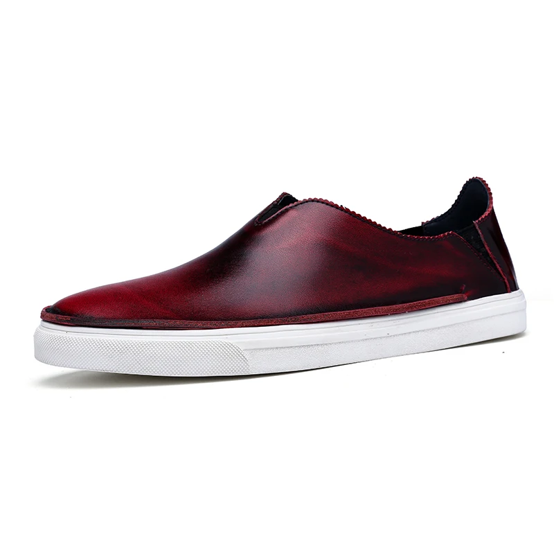 

Spring Fashion Soft Leather Man Shoe Casual Slip on Men Flat Loafers Platform Dress Sales Shoes Oxfords Brogues Zapatos Hombre