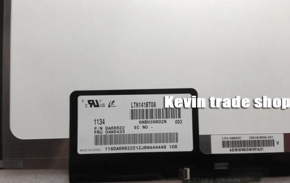 LTN141BT08 LT141DEQ8B00 ЖК-экран для IBM lenovo thinkpad T400S T410S FRU: 04W0433 1440*900 тонкий светодиодный матричный