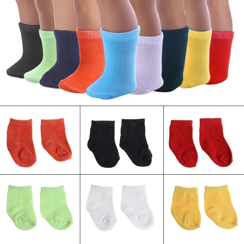 2Pcs Doll Socks Stockings Anklets For 18'' American Girl Dolls Clothes