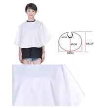 Накидка для волос легкий Регулируемый прочный мягкий водонепроницаемый нейлон для стрижки волос шаль для макияжа на плече