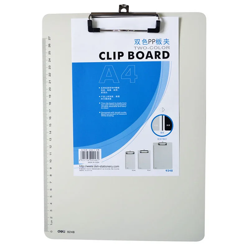 

1 Pc/Lot Portable Plastic A4 Clipboard for School Stationery & Office Supply