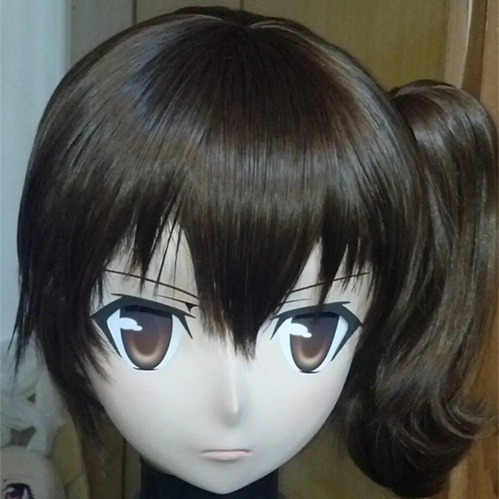 (C2-022) Full Head Anime KIG Mask Cosplay Kigurum with WIG Classic Halloween Fetish Crossdresser in Party Masks