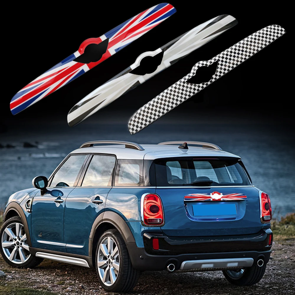 

1pcs Union Jack ABS Rear Tail Trunk Lid Molding Trim Decoration Cover Trim For BMW Mini Cooper F60 Countryman Car Styling