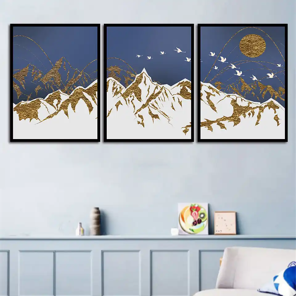 Posteres E Impresiones A4 Arte De La Pared Montana De La Nieve