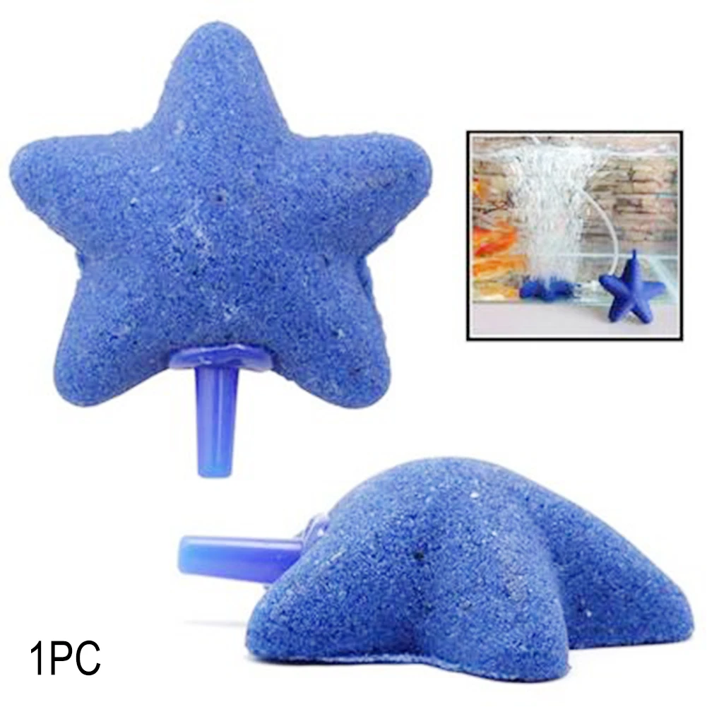 Симпатичные Blue Star Форма воздуха Камень круглый аквариум Аквариум Гидропоника