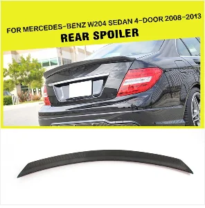 Передний бампер спойлер для Mercedes-Benz W204 C63 AMG Sedan C204 Coupe 2008-2011 углеродное волокно/FRP