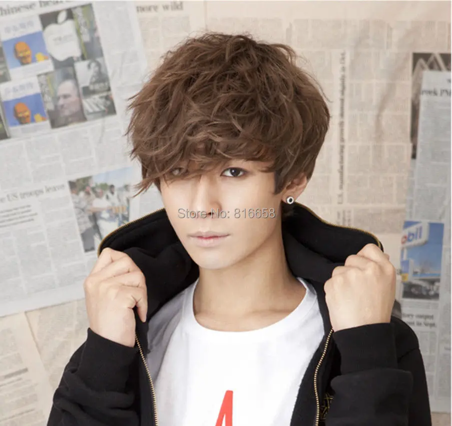 Free Shipping Hot Style Handsome Boys Wig Korean Fashion Short