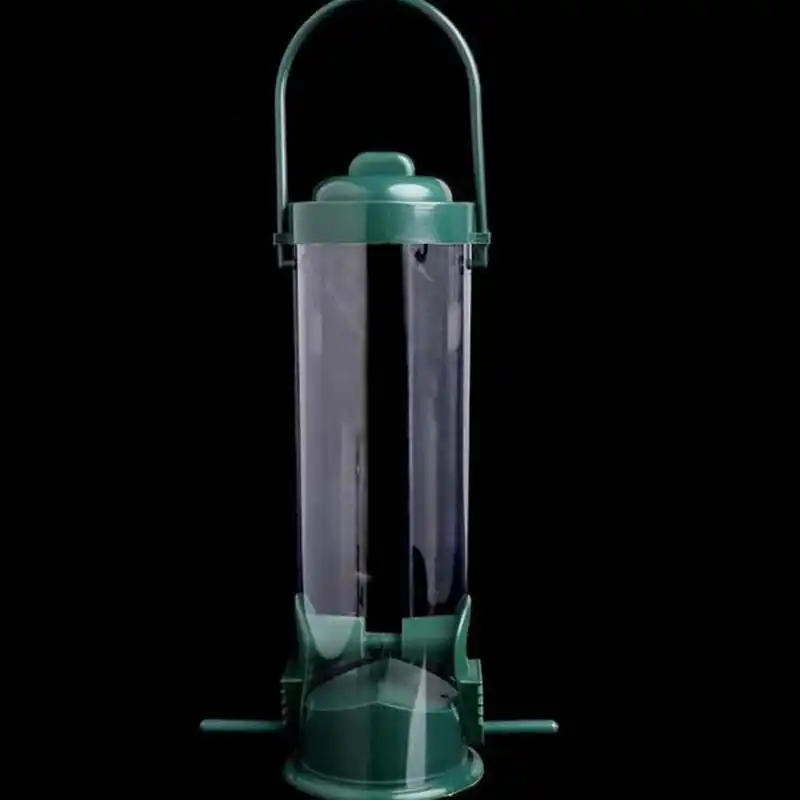 1pc 22 7cm Plastic Bird Feeder Waterer Plastic Seed Feeder Suction