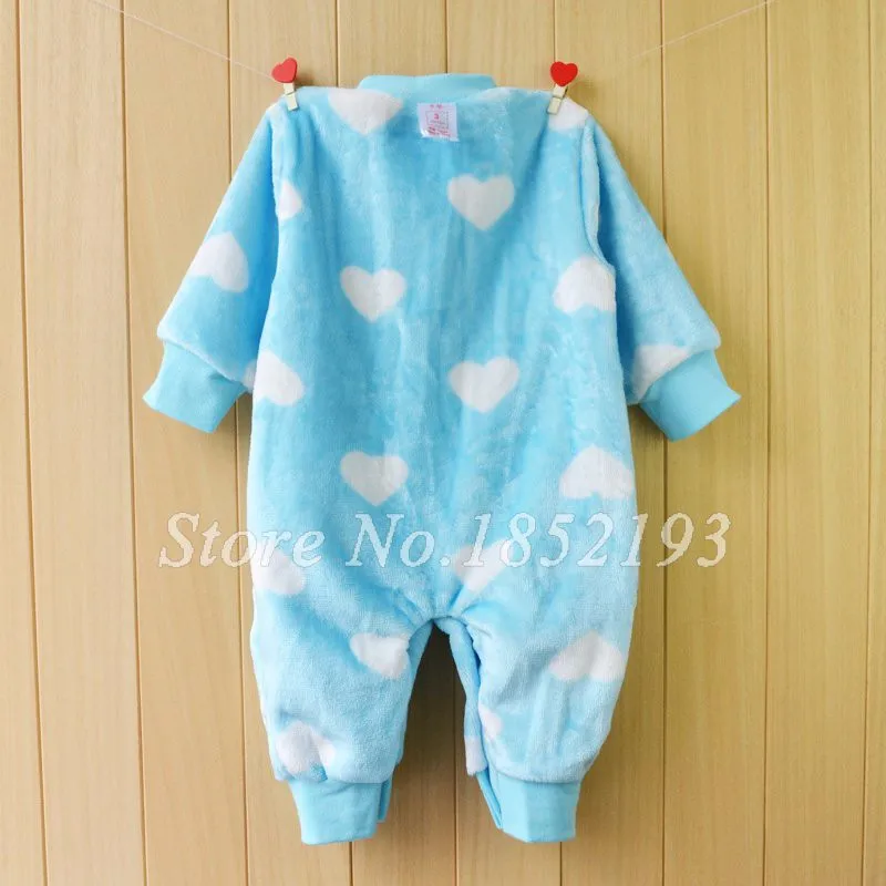 Детские пижамы, комбинезон, флисовая фланелевая зимняя одежда для новорожденных, комбинезон с длинными рукавами для маленьких мальчиков и девочек, детская одежда