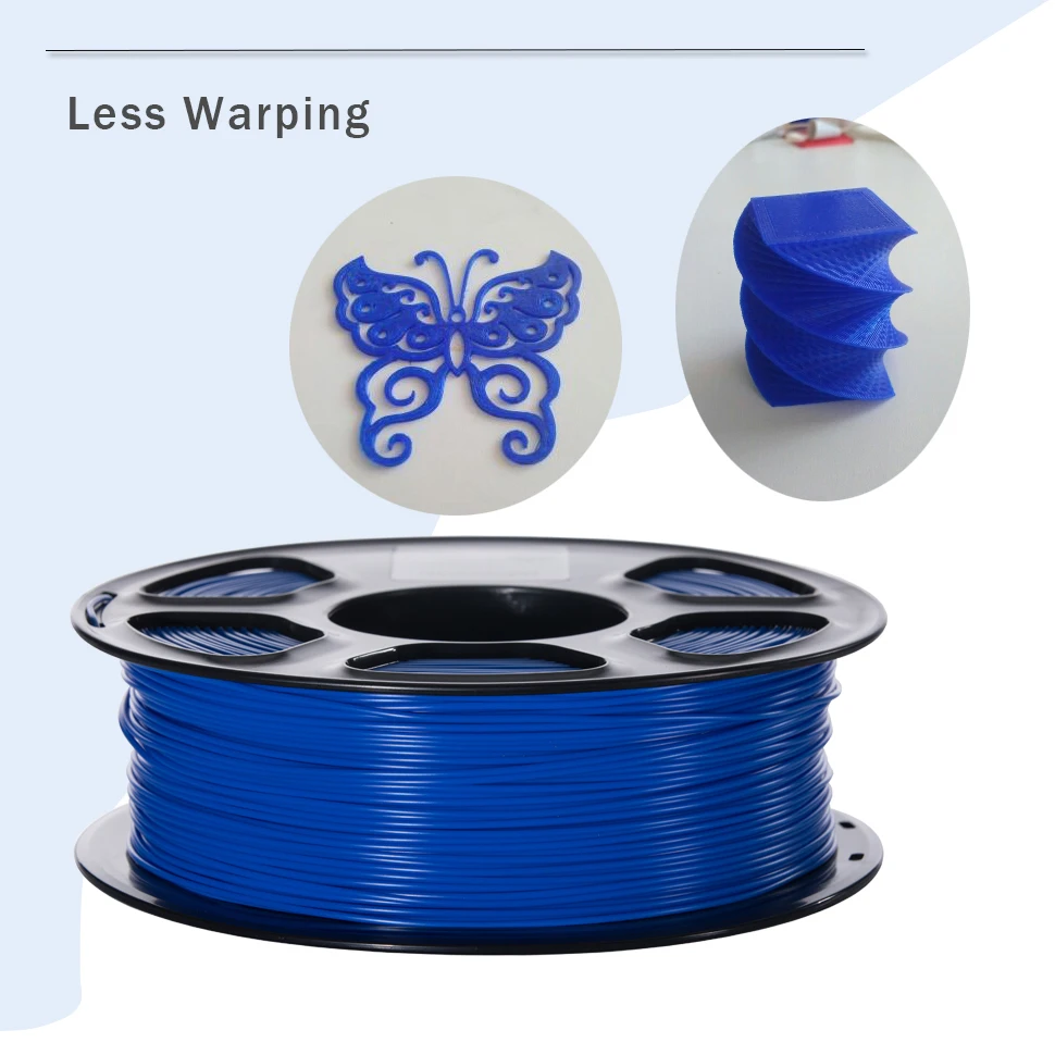 3D-принтер PLA Filament 1,75 мм для 3d принтера s, 1 кг(2.2lbs)+/-0,02 мм прозрачный-синий цвет