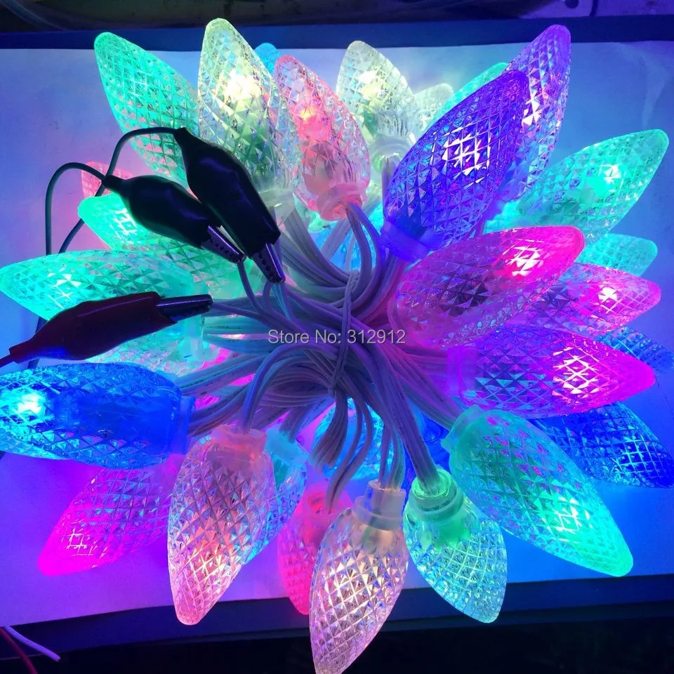 DC5V 50 узлы WS2811 C9 pixel light диаметр 12 мм класс IP68 256 шкала серого цвета полностью белый