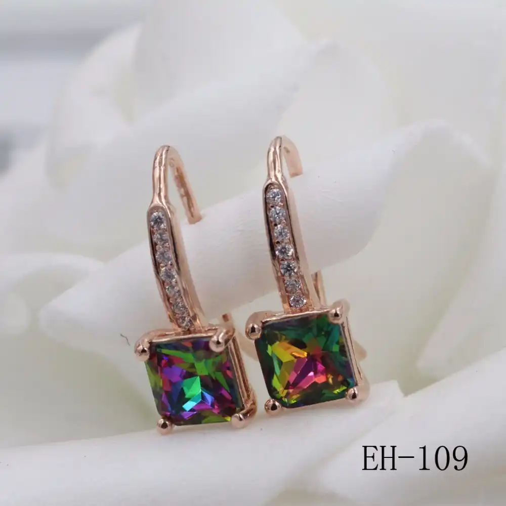 Женский деньги декор циркон серебряные серьги кольцо Женщины Серьги 7 цветов хрустальные серьги характер Шарм Серьги