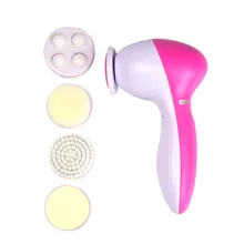 5 в 1 Очищающая щетка спа-массажер для красоты лица многофункциональная электрическая Сменная головка щетка для ухода за кожей Массажер для чистки