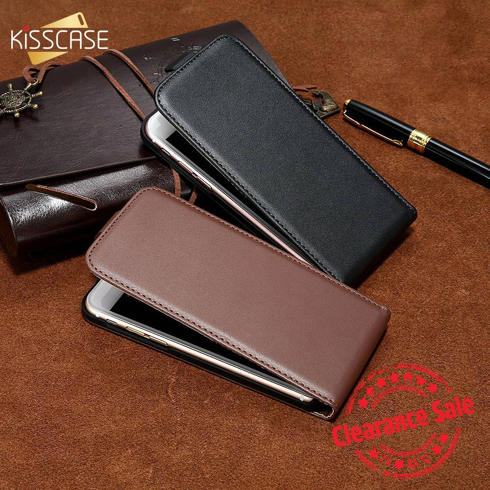 

KISSCASE Leather Case For Samsung S9 S8 S7 edge Magnetic Case Full Protect Flip Phone Cover For Huawei Mate 20 lite P30 Fundas