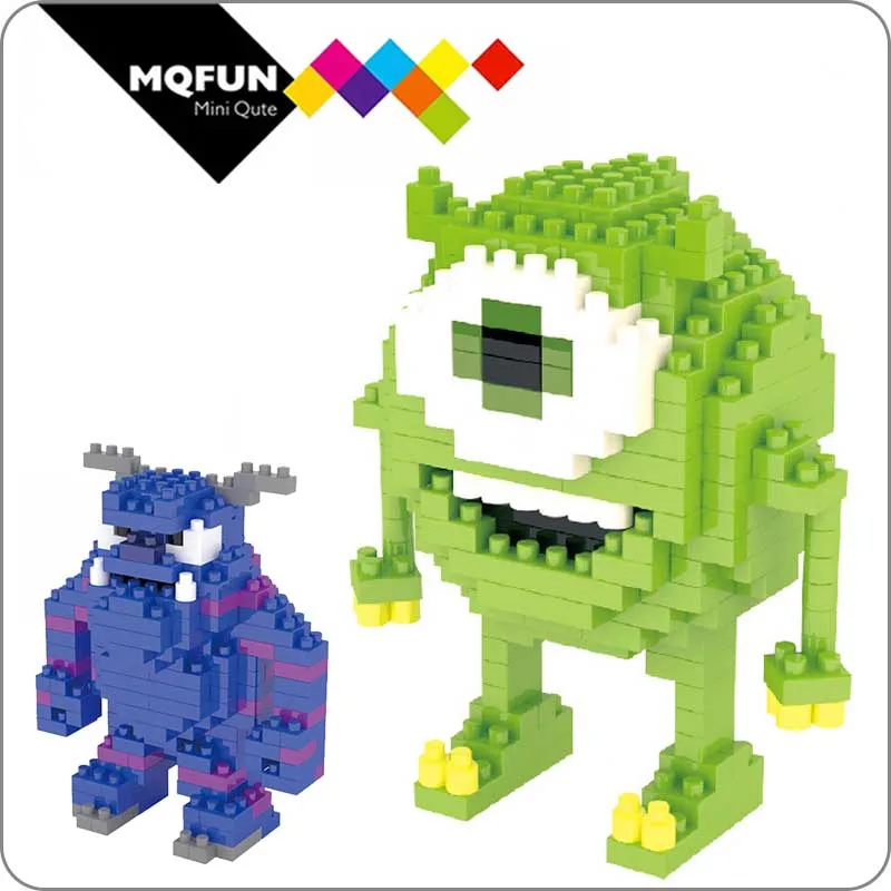 

LNO Diamond Blocks American cartoon Monsters University Small Blocks 3D Assembly Figures Model mini Building Block Bricks Toys