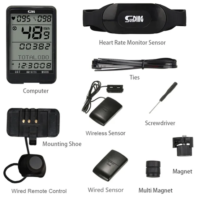 Best Offers Sunding SD 577C Bike Speedometer Wireless Heart Rate Cadence Monitor Stopwatch Bicycle Computer Cycling Odometer Accessories Best Offers Sunding SD 577C Bike Speedometer Wireless Heart Rate Cadence Monitor Stopwatch Bicycle Computer Cycling Odometer Accessories