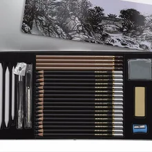 Эскиз Угольные карандаши Рисование черный карандаш 3H-12B писчая, для рисования арт Рисование набор школьные офисные принадлежности