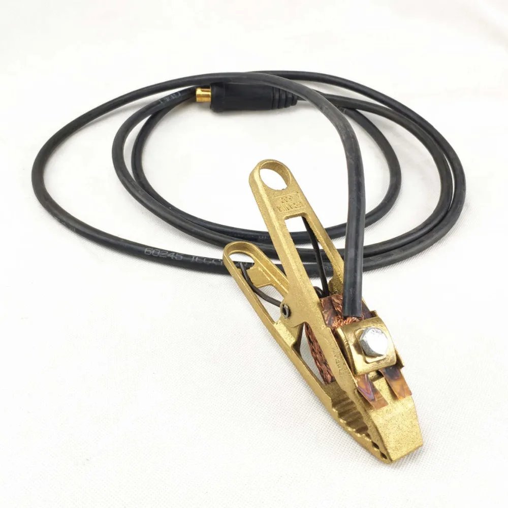 Заземляющий зажим набор кабелей набор сварочных проводов 3 м 16 кв мм медные провода DKJ35-50 разъем 600A сварочный зажим дуговая палка/MMA сварочный кабель