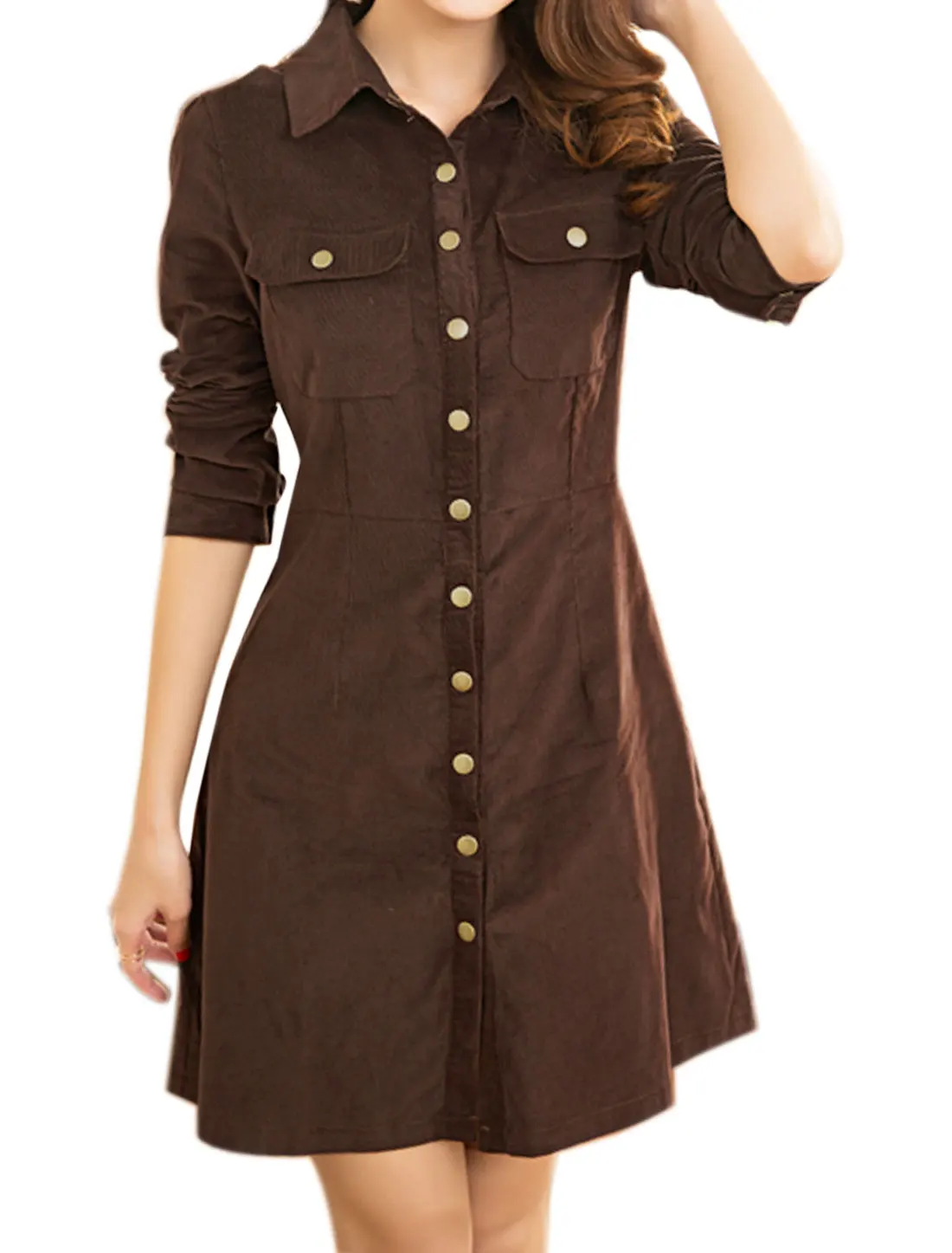 corduroy shirt dress