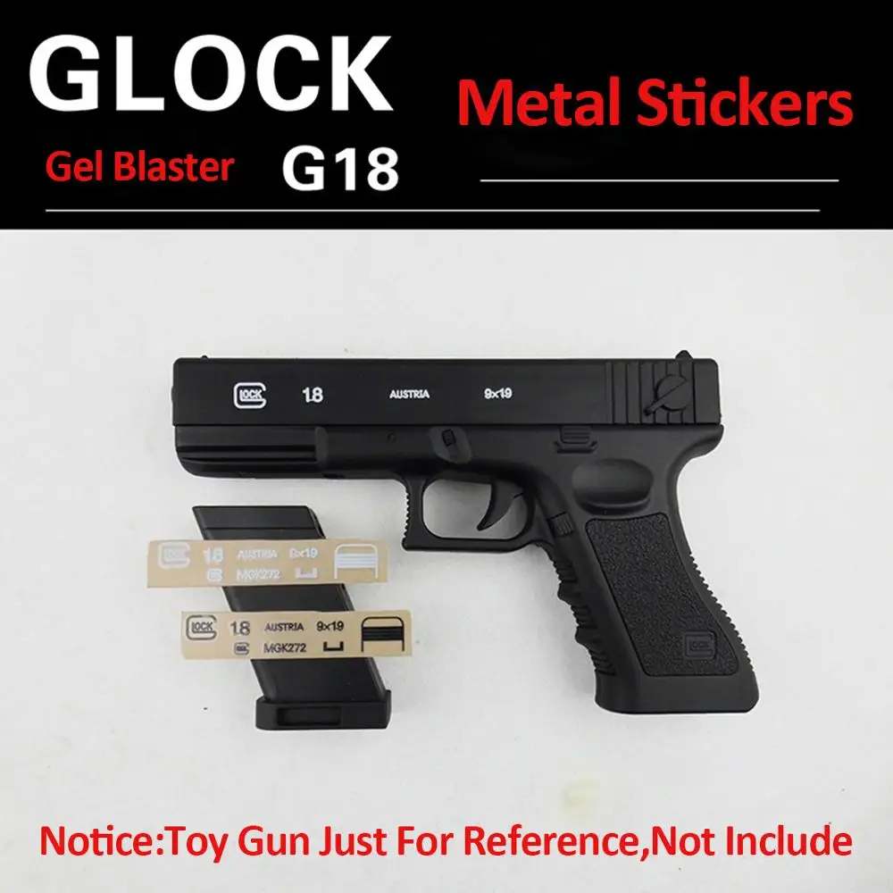 Металлические наклейки Rowsfire аксессуары для водяных бусин SKD Glock G18 Blaster