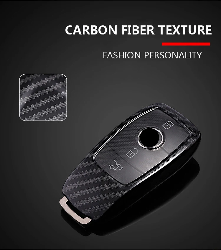 PC Carbon Fiber Fob полный защитный чехол автомобильный чехол для ключей для Mercedes Benz AMG E класс W213 для подарков