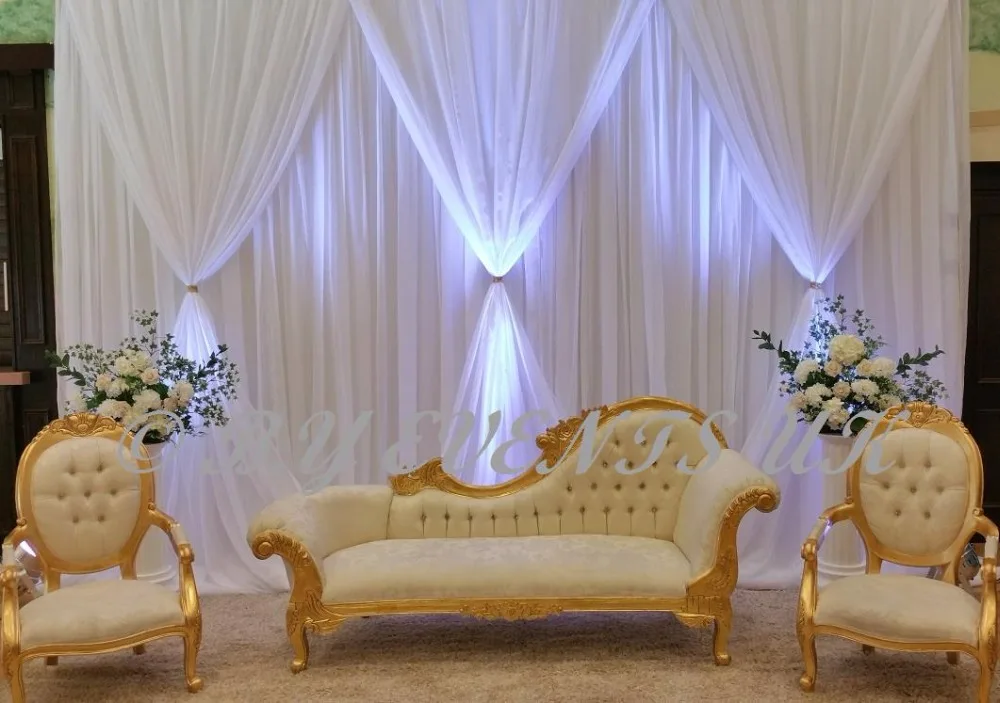 2018 New Style White Wedding Backdrop 3m * 6m - Party Backdrops