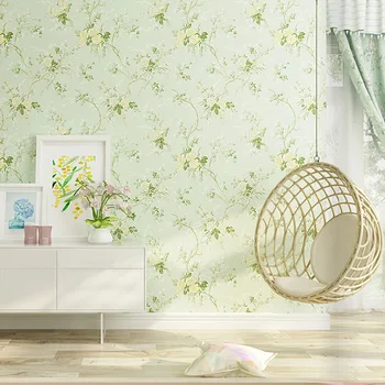

PAYSOTA Pastoral Wallpaper Bedroom Warm Romantic Small Floral Living Room Background Non - woven Wall Paper Roll