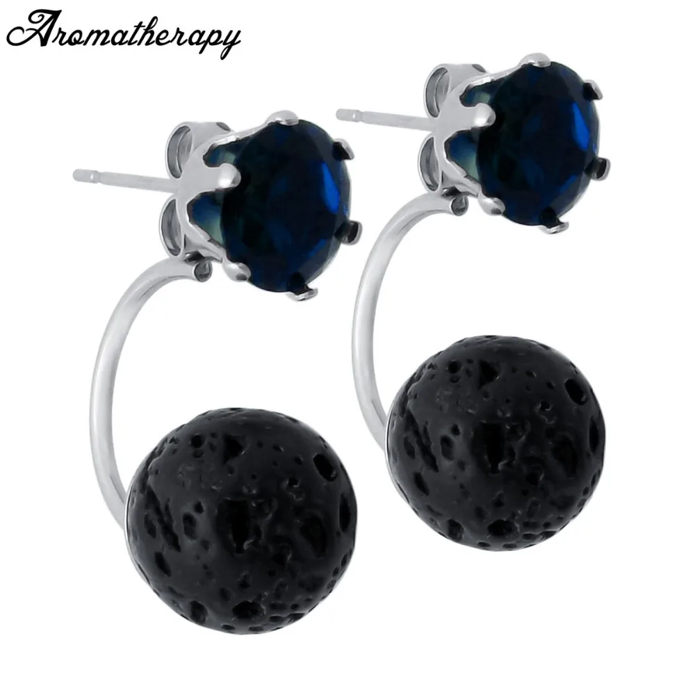 ZP-SS009-5 Lava Diffuser Earrings