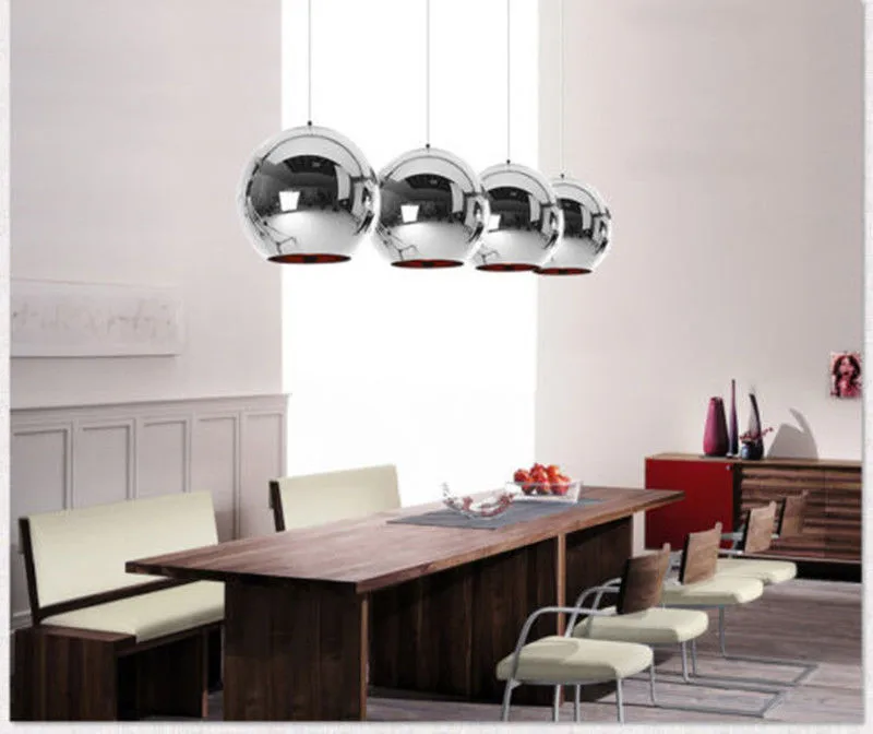 Mirror Glass Ball Pendant Lamp-4