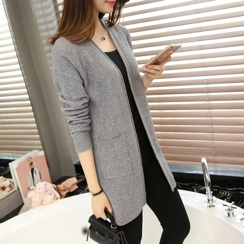 PEONFLY-Knitted-Cardigan-Women-2017-Autumn-Winter-Long-Sleeve-Long-Cardigan-Female-Sweater-Women-Black (1)