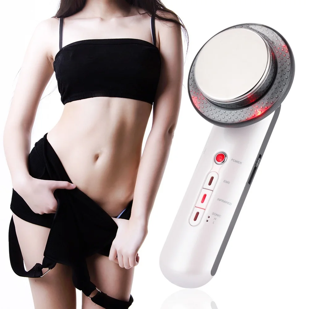 New Ultrasound Cavitation EMS Face Body Slimming Massager Tools Weight Loss Lipo Fat Burner Galvanic Infrared Ultrasonic Therapy