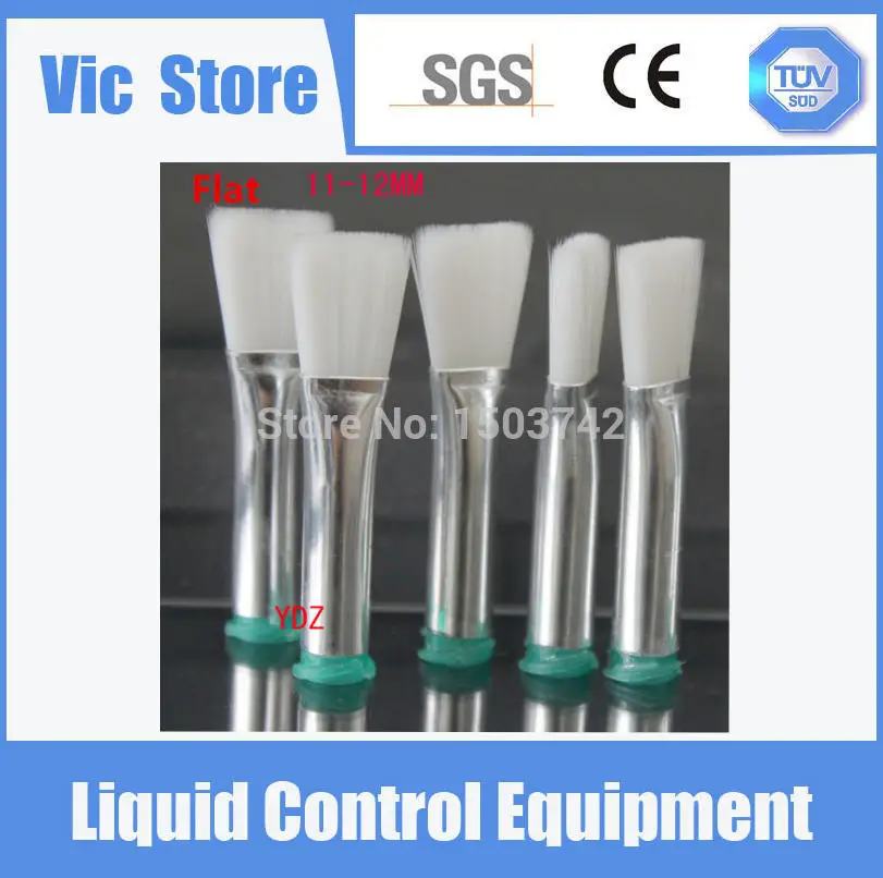 18G 11mm dispensing needle brush double screw thread needles EFD soft brush needle flat mouth