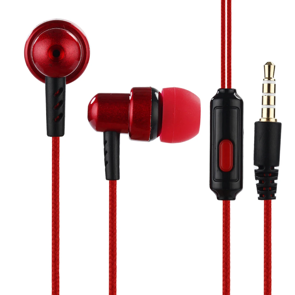 

K2 3.5mm Wired Headset Stereo Music not bluetooth Earphone for xiaomi ect Phones Earpiece Earbuds In-line Control earphone