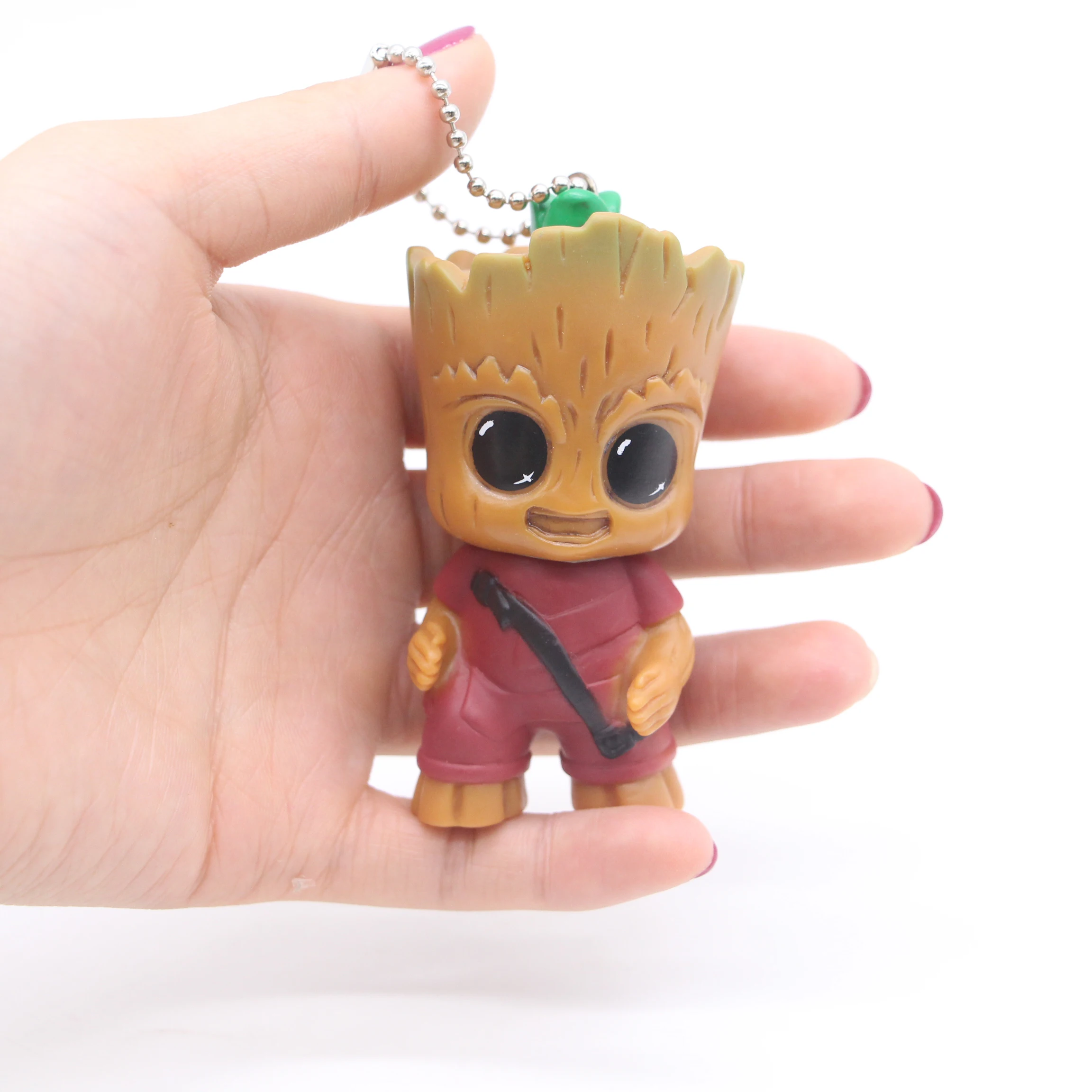 Marvel Guardians of the Galaxy Tree man & Spiderman брелок для ключей Коллекционная модель игрушек
