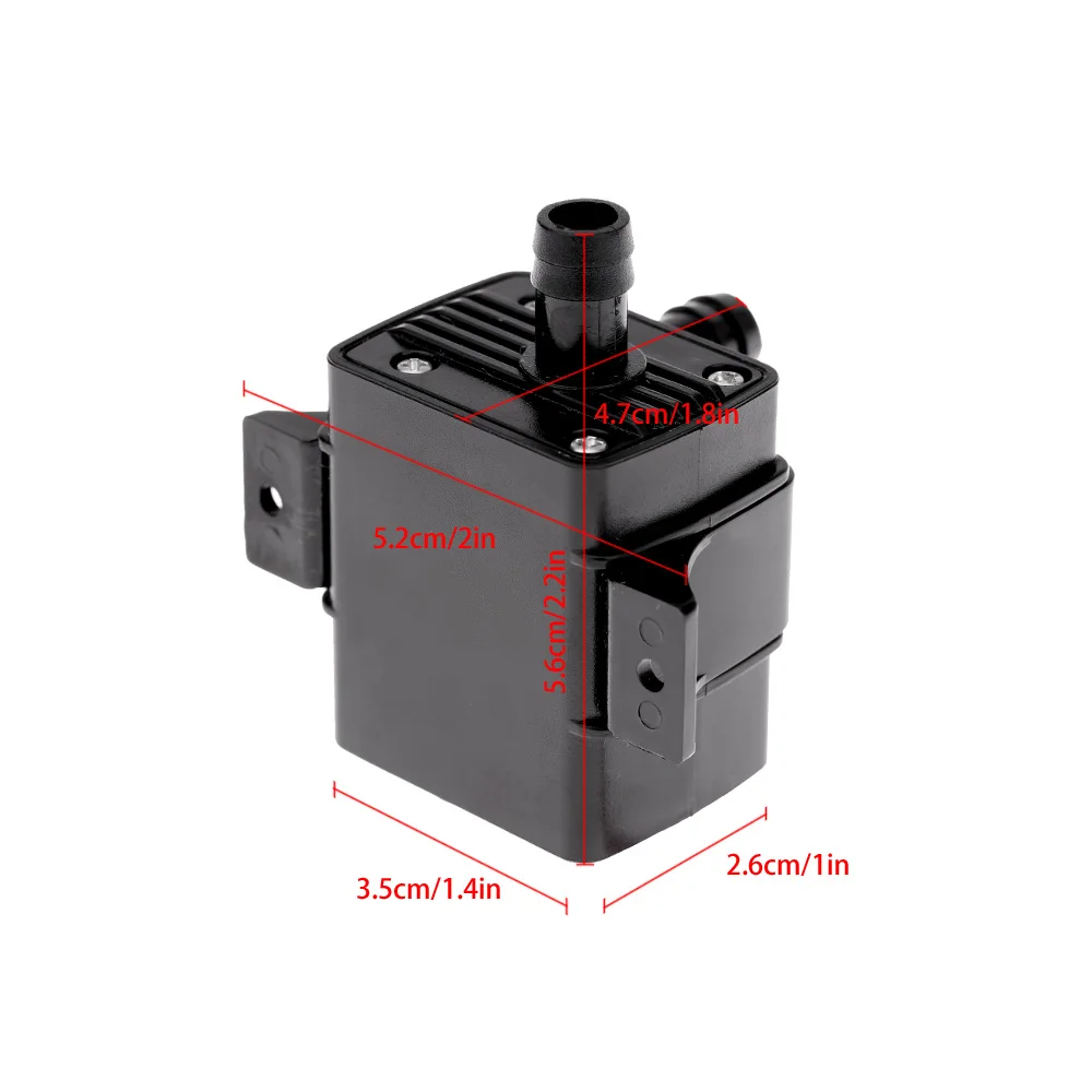 Anself Mini 12V 9W Brushless Water Pump 300L//H Lift 450cm for Fountain Aquarium