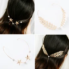 1 шт., модные повязки на голову для женщин из сплава с кристаллами, повязка на голову, повязка на голову для девушек, милая повязка на голову, аксессуары для волос