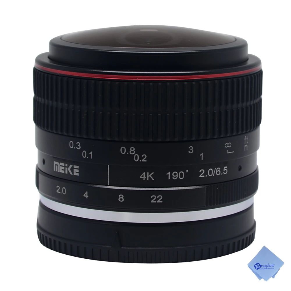 Meike 6,5 мм f/2,0 ультра широкий круговой объектив рыбий глаз для Canon EOS-M беззеркальная камера M100 M10 M6 M5 M3 M2