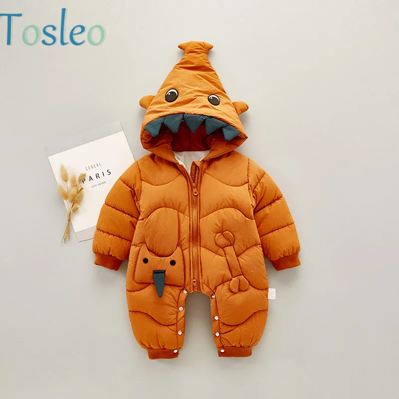 

Winter Baby Clothing Funny Animal Costume Dog and Bones Baby Boy Clothes Fleece Inside Thick Warm Infant Outfits Toddler Overall