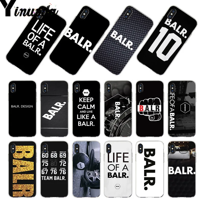 Yinuoda LIFE OF A BALR. BALR Design Phone Case for iPhone 7 6 6S Plus X 5S SE 5C XS XS MAX11 11pro 11promax - buy the price