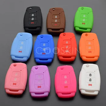 

100pcs/lot Silicone Car Key Cover Case for SSANGYONG TIVOLAN ACTYON KYRON REXTON Korando Rubber Shell Protected