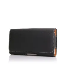 Da cintura para Pendurar Saco Do Telefone PU Malote de Couro Holster Belt Clip Capa Para iphone 6 6 S 5 5S 6 Além de 7 8 caso bolso Preto 4.7 & 5.5 polegada