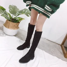 Mulheres Joelho Botas De Cano Alto Inverno Plataforma Cunha Bombas de Salto Alto Botas Femininas Longas Botas Sexy Botas Cavaleiro bota feminina UPD297