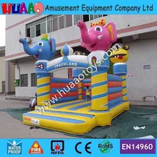 Elephant and Monkey Animal Inflatable Bouncer (Free CE blower+repair kit)